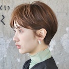 フレンチガーリーマッシュショート/マロンベージュ/30代40代