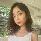 切りっぱなしふんわりミディアムヘア/表参道/原宿/明治神宮前