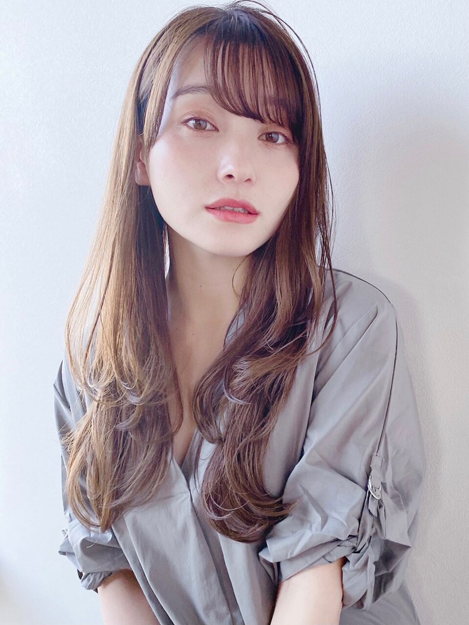 [K-two銀座]艶たっぷりシフォンベージュカラーでエアリーロング
