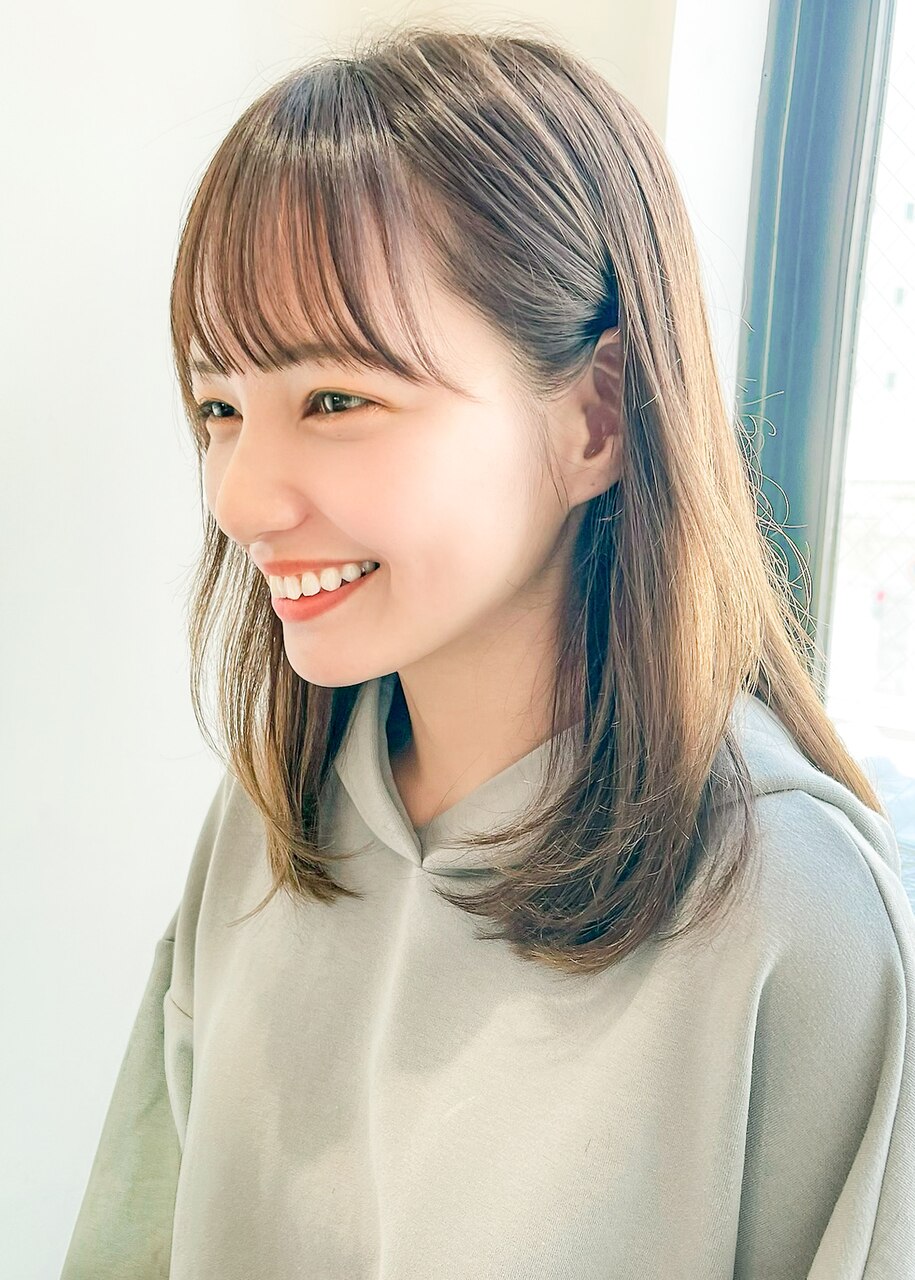 『rue京都』大人可愛い内巻きミディ