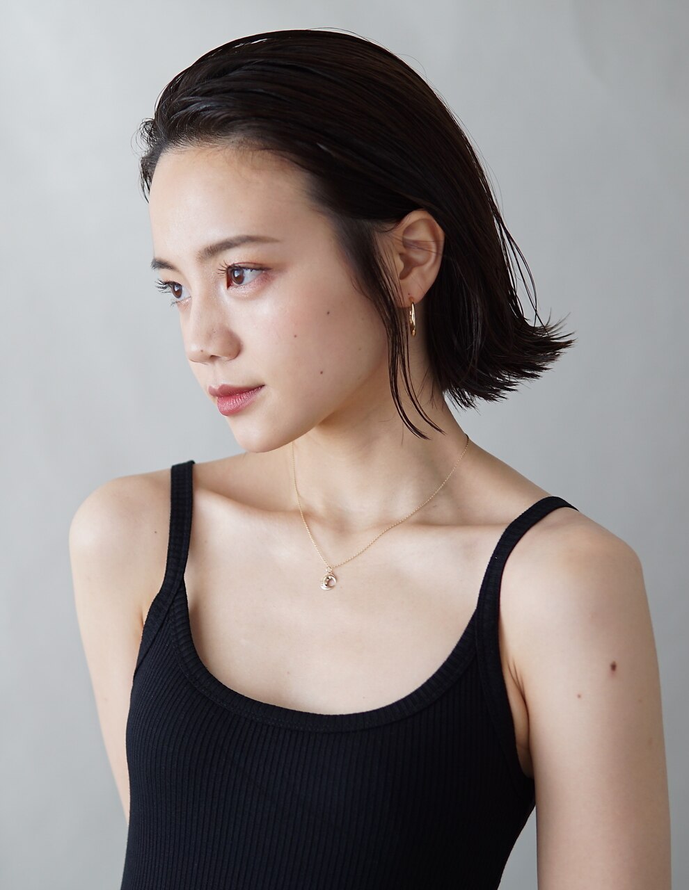 大人ヘルシー　外ハネボブ　黒髪