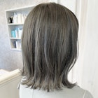 福山市美容室Caary 抜け感ハイライトカラー☆切りっぱなしボブ