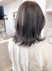 福山市イルミナカラー人気caaryブリーチなしダークグレージュ
