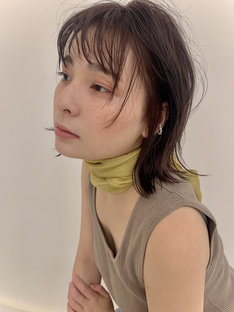 シアーピンクベージュ×外ハネボブ　【渡邉奈緒美】