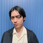 メンズセンターパート