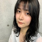 ナチュラルエアリー黒髪スタイル/アッシュブラック