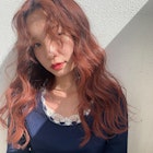 【大名店 江藤】オレンジブラウン ブリーチなしダブルカラー