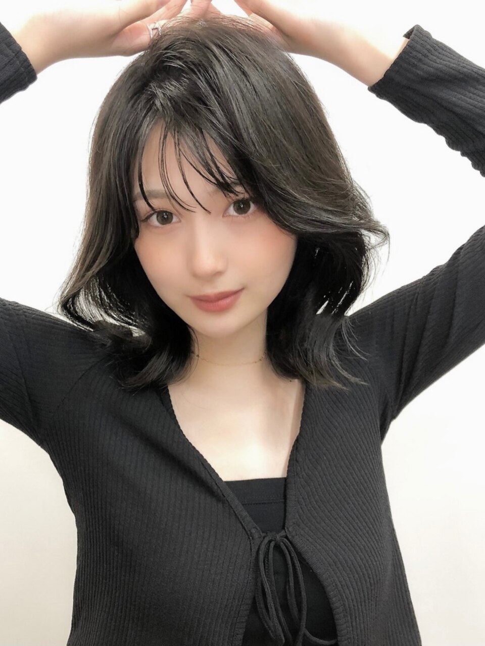 地毛風カーキグレージュ大人くびれミディアム【千葉】