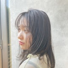 大人ミディ × こっくりベージュ #フェザーバング#大人かわいい