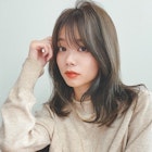 シースルーバング 流れる顔まわり オルチャン レイヤー