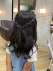 ◎キッズカット　ハーフアップ