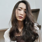 大人のロングレイヤースタイル。