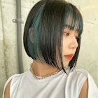 インナーカラー × ミニボブ