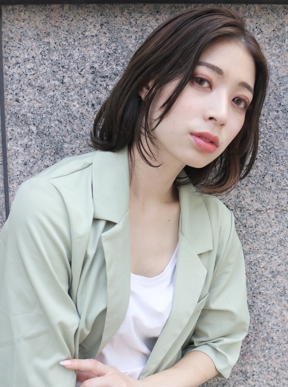 外はねボブ  　大人かわいいボブ
