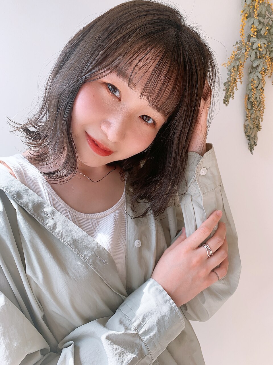 【jam藤崎】色素薄めの切りっぱなしボブ