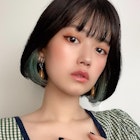 【畠中ケント】イヤリンググリーンボブ