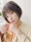 ほんのりレイヤーでおさまりの良い耳かけミニボブ