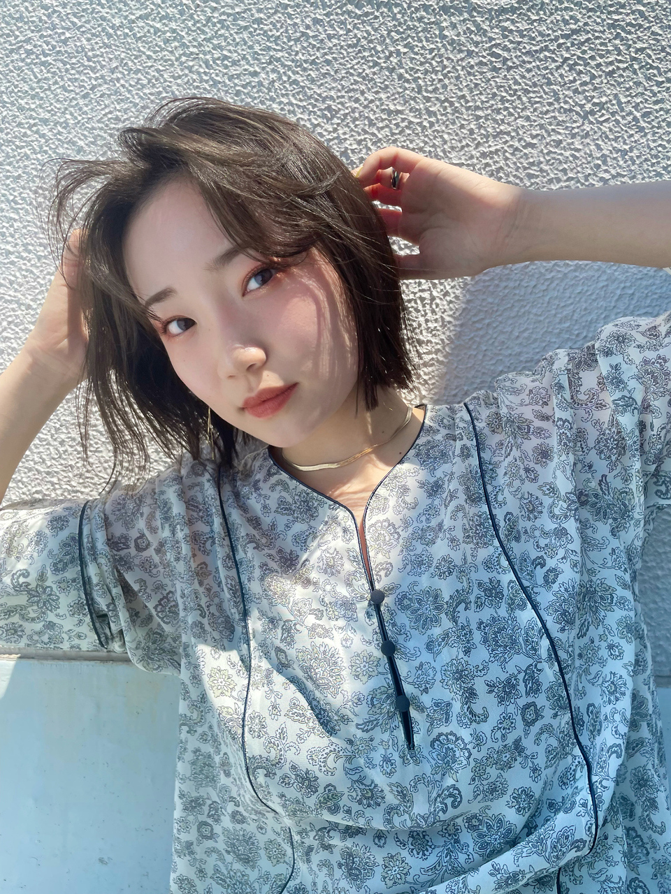 大人っぽ切りっぱなしボブ◎