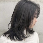 大人ミディアム くびれレイヤー ダークグレージュ