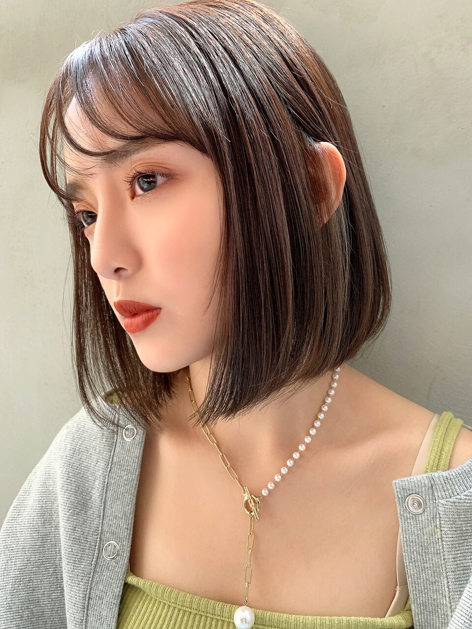 【ROSE���前下がりボブ＿シースルーバング9308