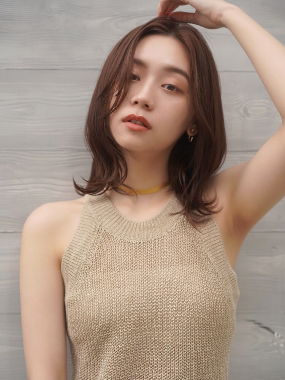 【藤原三知代】大人かわいいナチュラルミディ