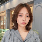 【2wayバング】センターパートで甘すぎない波巻きボブ