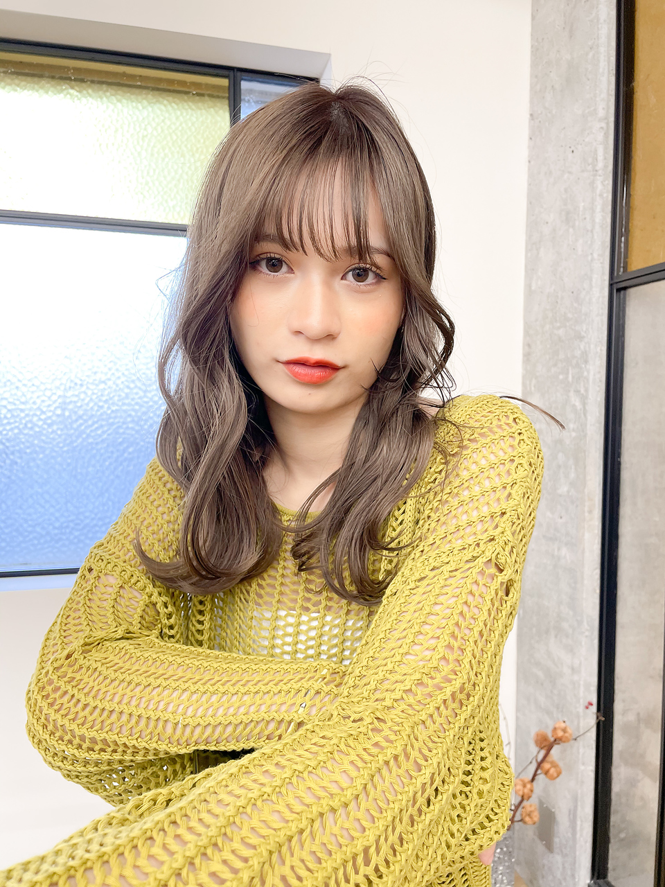 【mm】伊藤　ミルクティーグレージュ＊レイヤーロング