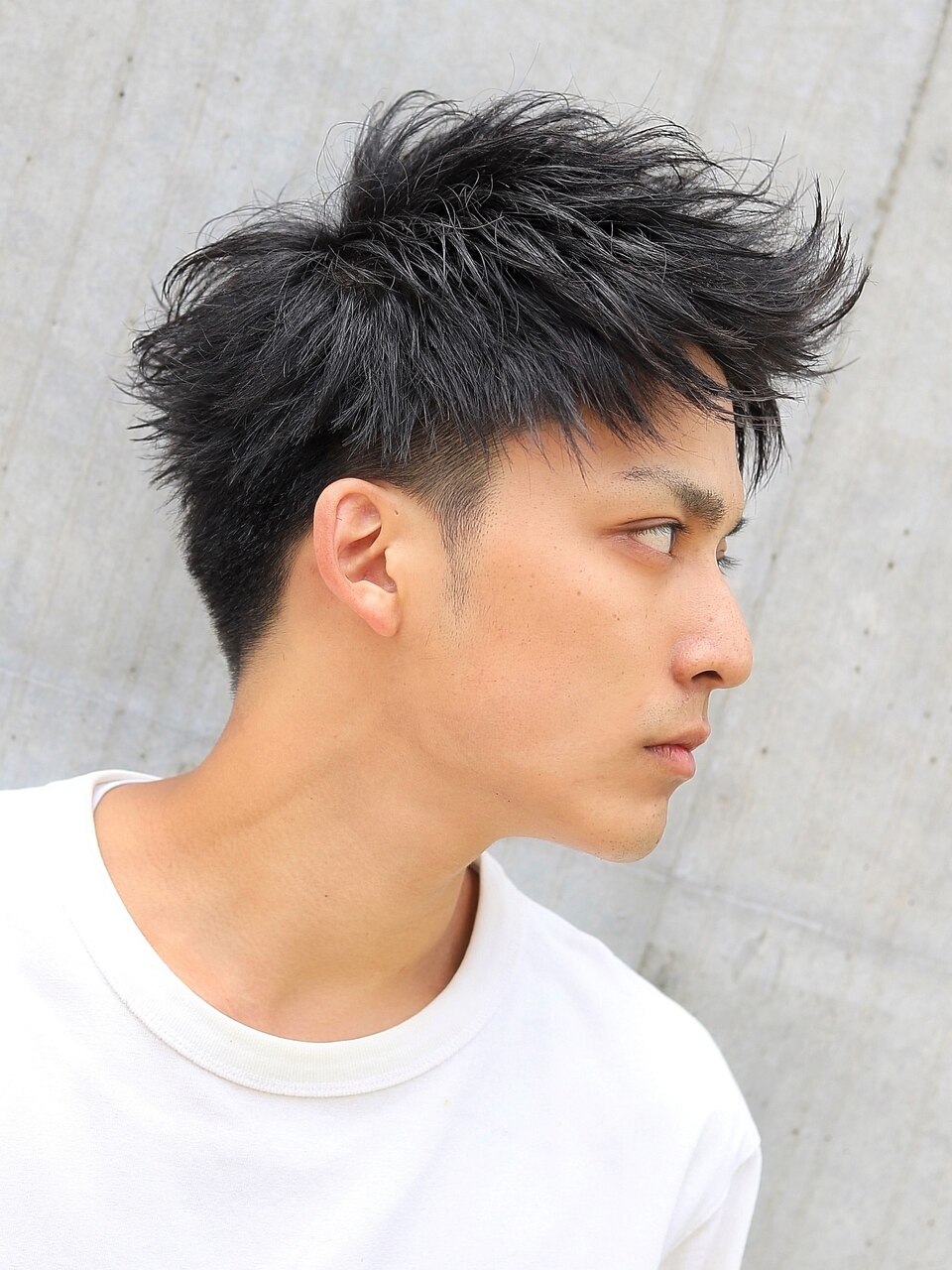 ジェットツーブロックアップバングショート