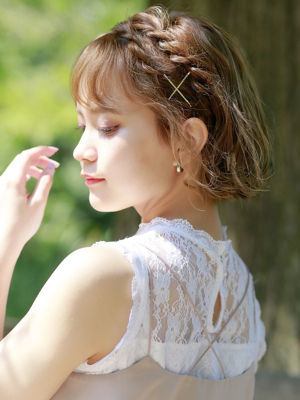 22年最旬 ボブ向け簡単ヘアアレンジ アレンジ手順 カタログ見本特集 ホットペッパービューティーマガジン