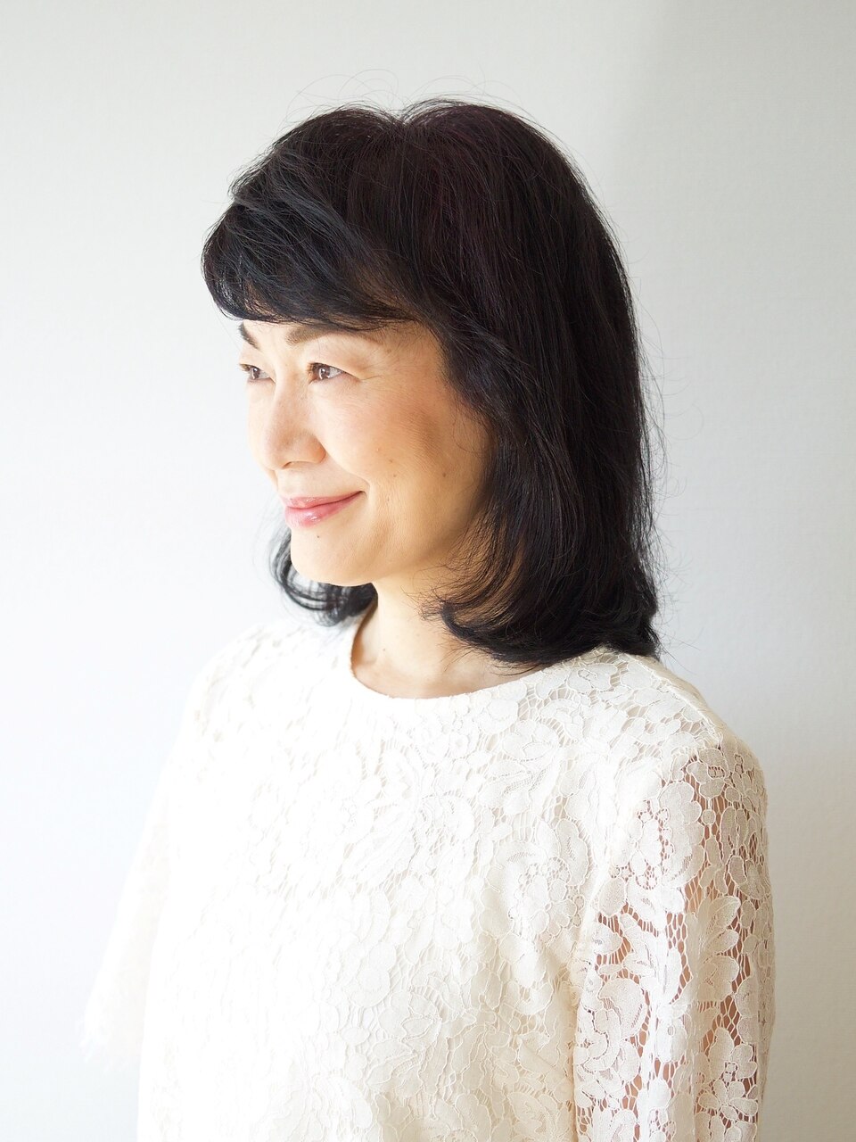 【えがお美容室】50代60代に人気☆大人エレガントミディアム