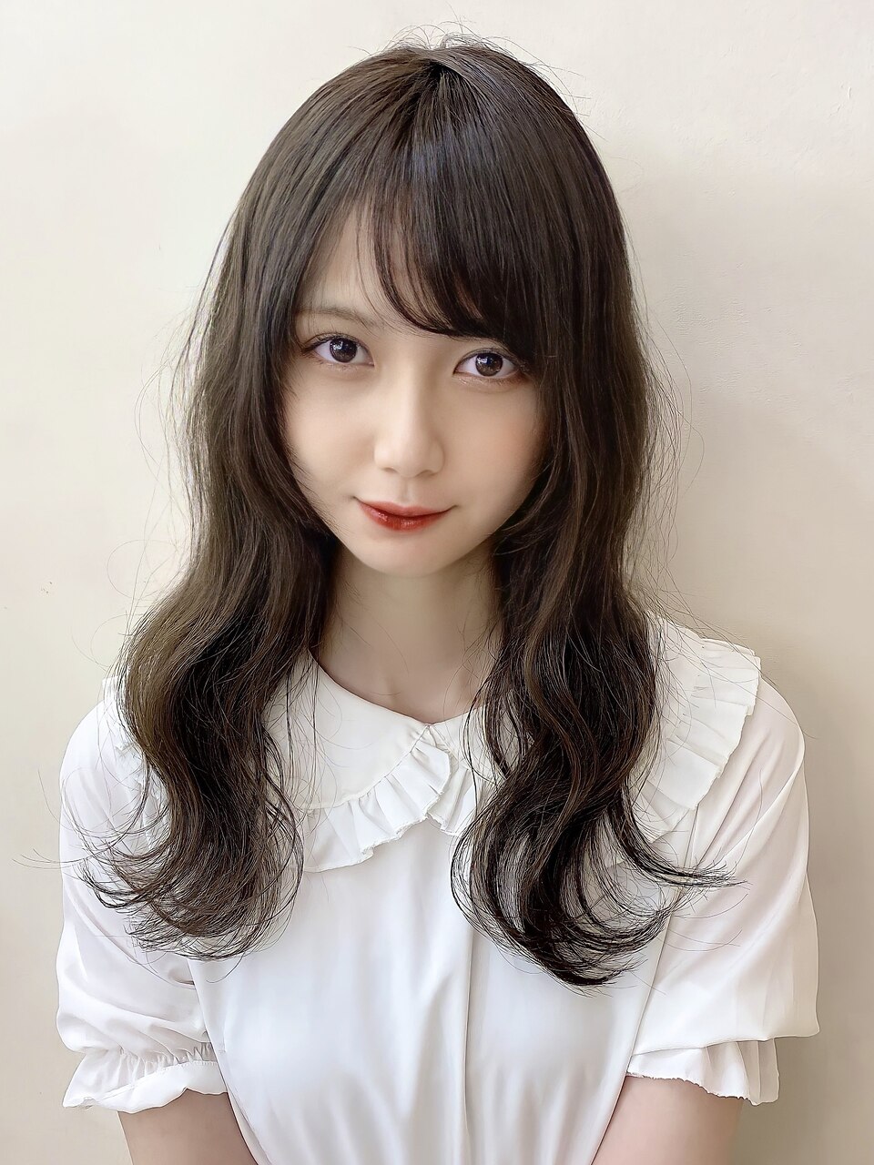 【金沢】面長カバー　20代　シースルーバング　波巻きロング