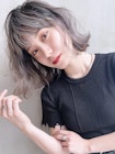 シルバーグレージュ_マッシュショートフェザーバング_8684