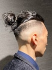 ビジネスマンバン ツイストスパイラル スキンフェードカット
