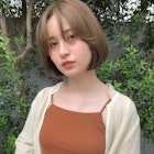 フレンチミニボブ // くすみベージュ