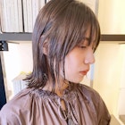オリーブベージュ/顔周りレイヤーボブ【EIZO 松下】