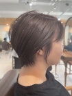 【耳かけショート】透け感ヘアくびれヘアふわふわショート