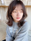 シースルーバングミディ（大人かわいいフェザーバング