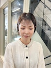 大人かわいいフェザーバングボブ　天神　大名