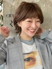 外ハネくびれボブ／ウルフパーマ／20代30代40代