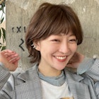 外ハネくびれボブ/ウルフパーマ/20代30代40代