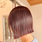 ぱつっと切りっぱなしボブ