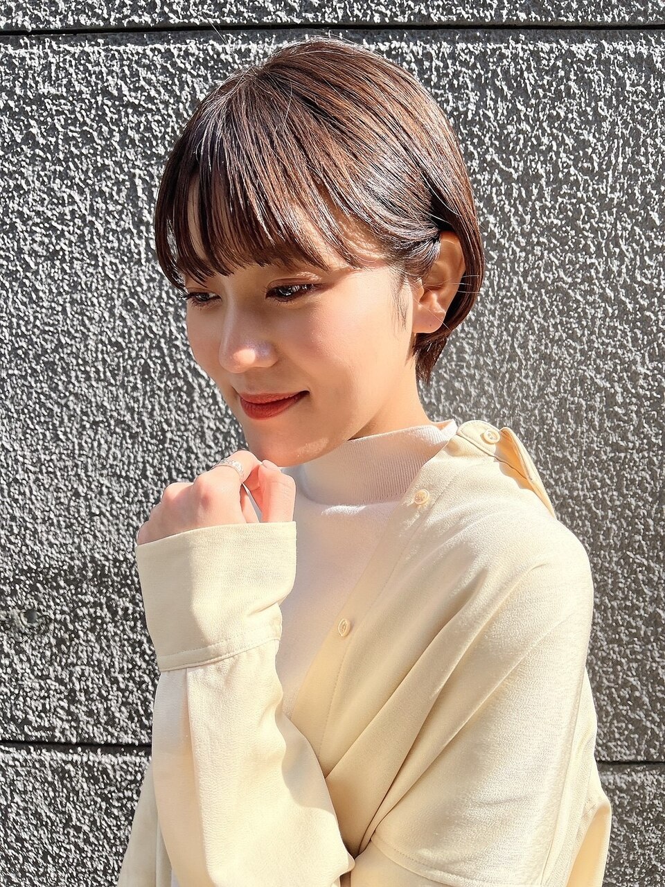 ◎小顔耳掛けショート
