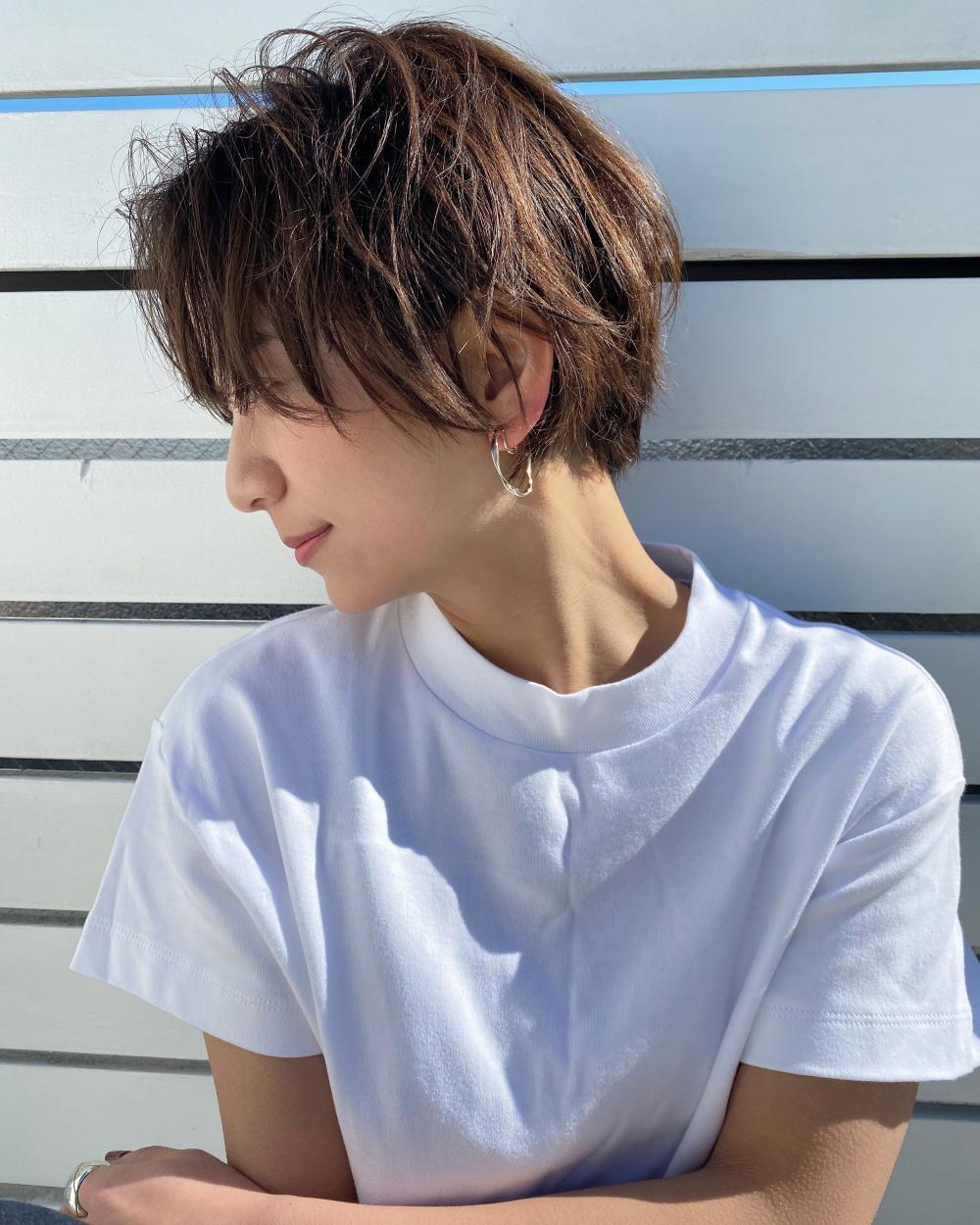 大人かわいい×耳かけショート