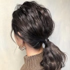 普段用にカジュアルポニーテールアレンジ