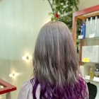 アッシュミルクティ裾パープル