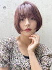 ゆるっとミディアムボブ_ミニウルフテラコッタくすみブルー_8794