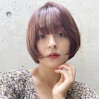 ゆるっとミディアムボブ_ミニウルフテラコッタくすみブルー_8794