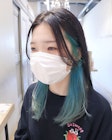 インナーカラー×ミントグリーン