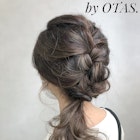 #ゴム1本簡単アレンジ#ハイライト#編み込みくるりんぱ