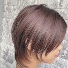 ピンクグレージュジェンダーレスショートウルフ